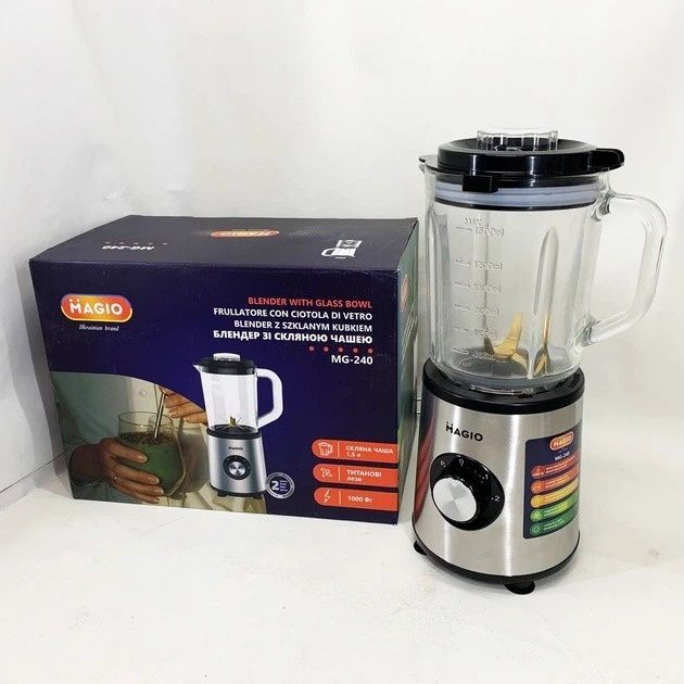 Блендер стаціонарний MAGIO МG-240 1000Вт 826drp фото